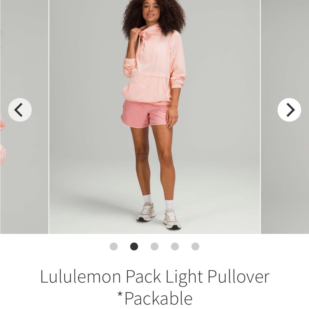 Lululemon Pack Light Pullover *Packable Pink Mist… - image 2